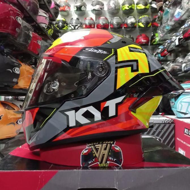 KYT HELM TT COURSE JAUME MASIA REPLIKA PAKET GANTENG