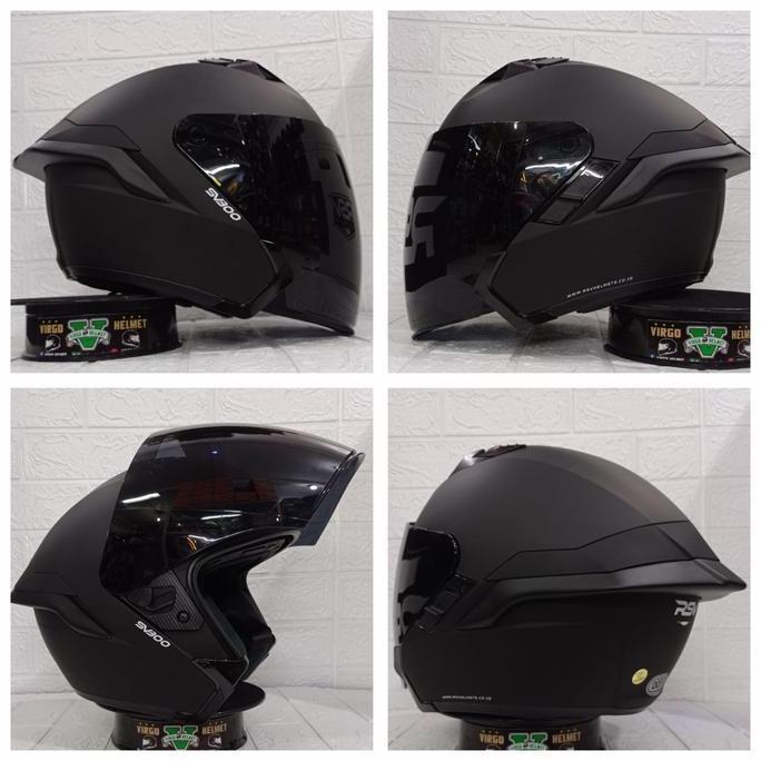 HELM RSV SV300 BLACK MATT|DOFF PAKET GANTENG