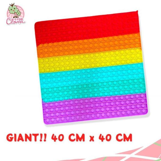 POP IT GIANT RAINBOW SQUARE 40CM /popit tiktok super jumbo murah besar