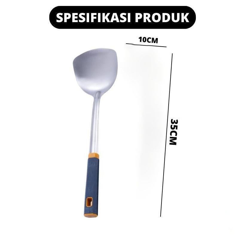 Bisa Cod Sotel Irus Stainless Terusan/Sutil Eros Panjang Sutil Sotel Nasi Goreng Plat Stainless Supe