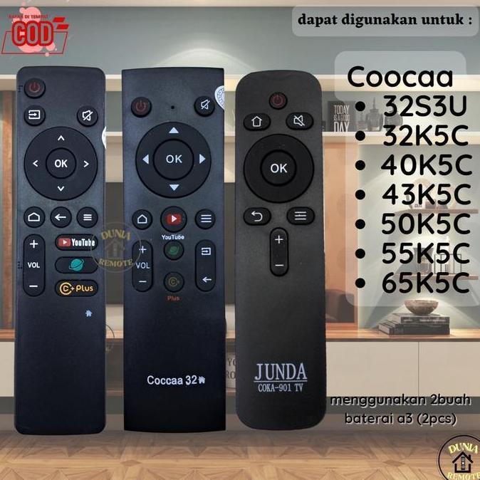 REMOTE TV COCOA SERIES ANDROID DIGITAL SMART TV COCOA YOUTUBE 32 32S3U