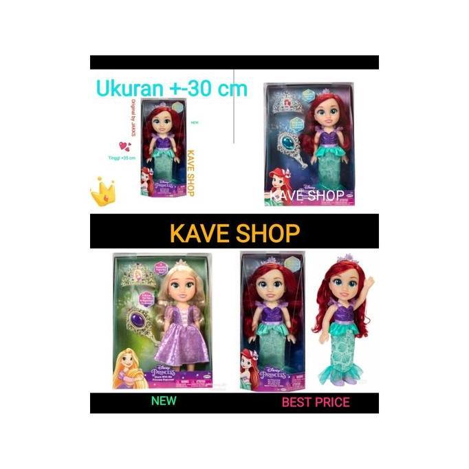 Ariel Doll with Crown - Boneka Ariel - NEW