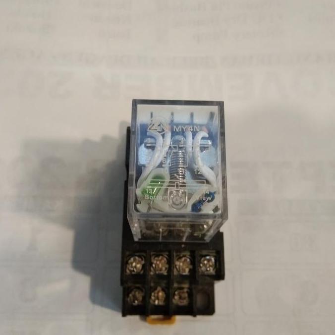 Relay DC 12V MY4N 14pin + Soket (sett) riley dc 12v my4n RESTOCK