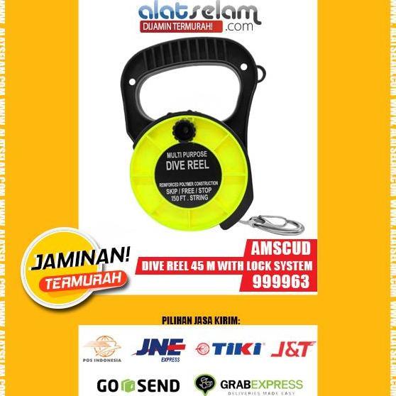 Promo AmScuD Dive Reel with Locking System 45meter/150feet 999963 / Tali Diskon