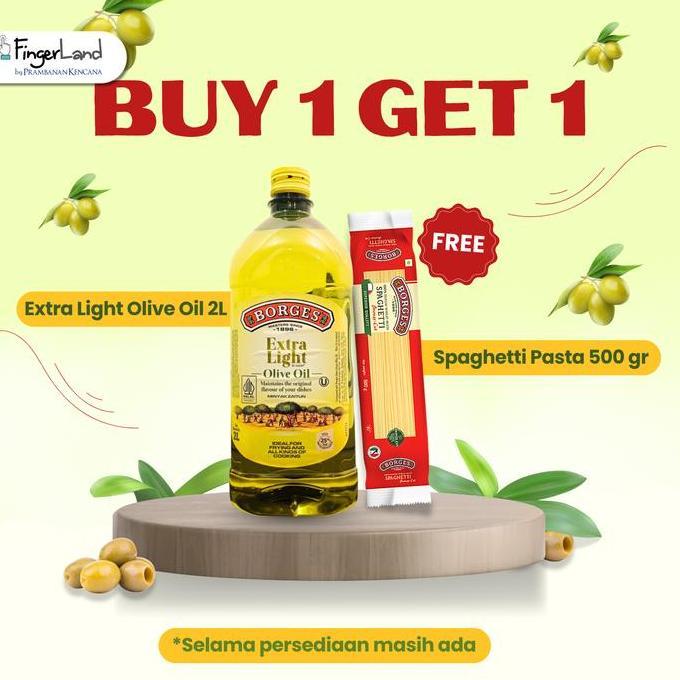 BORGES Extra Light Olive Oil 2 Liter Minyak Zaitun