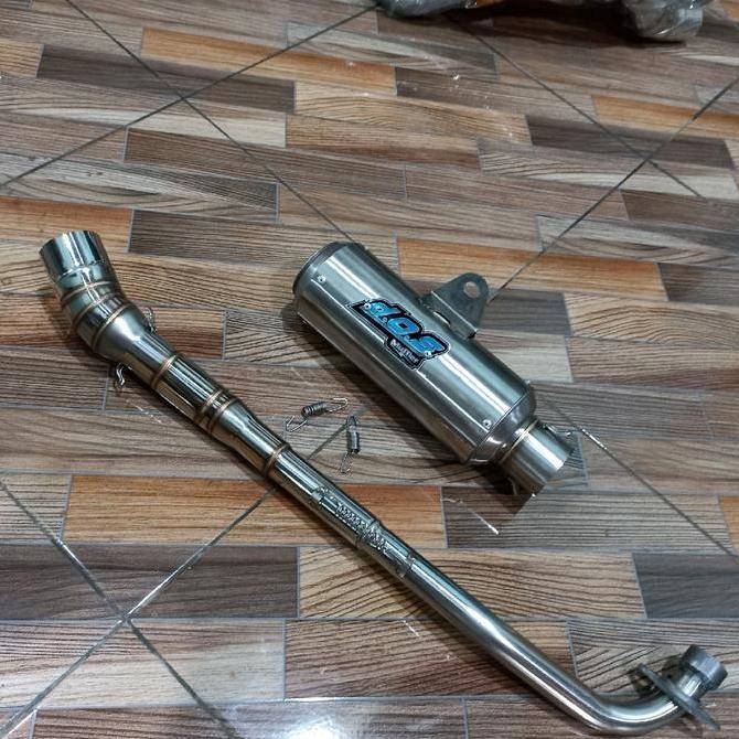 FULL SET KNALPOT DOS GP1 LEHERAN STANDAR SAMPING FULL ENGKERR HELIKOPTER ALL SEMUA MOTOR BEBEK BISA 