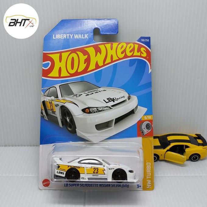 Hot Wheels LB Super Silhouette Nissan Silvia S15 White Liberty Walk HW Turbo LBWK Japan Card 2022 Ho