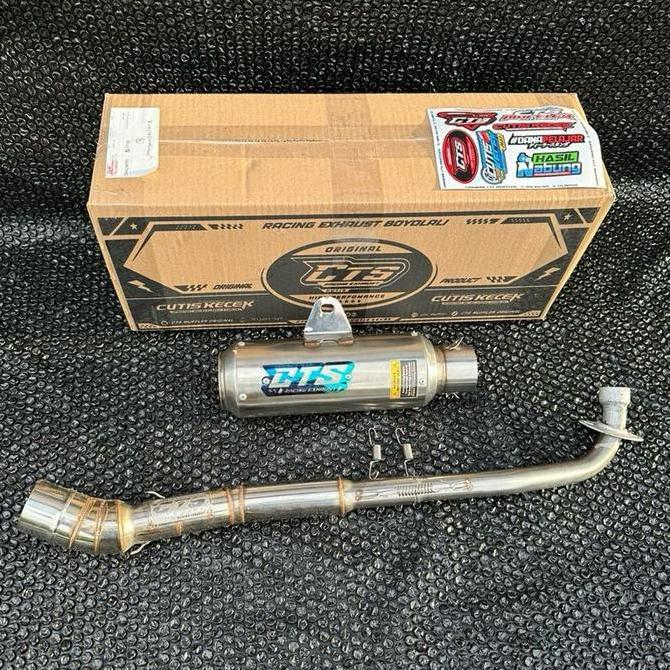 KNALPOT CTS MUFFLER GP 1 LEHER STANDAR  ALL BEBEK TINGGAL PASANG ORIGINAL DAN TERPERCAYA