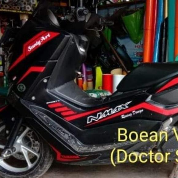 Cutting Sticker Yamaha Nmax Hitam Merah Nmax Old