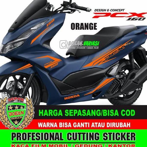Cutting Sticker New Pcx 160 Royal Matte Blue Pcx 160 Biru