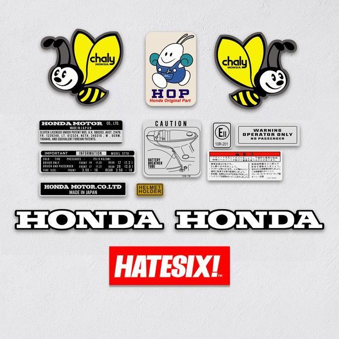 Sticker Decal Honda Chaly Cf50 Hatesix