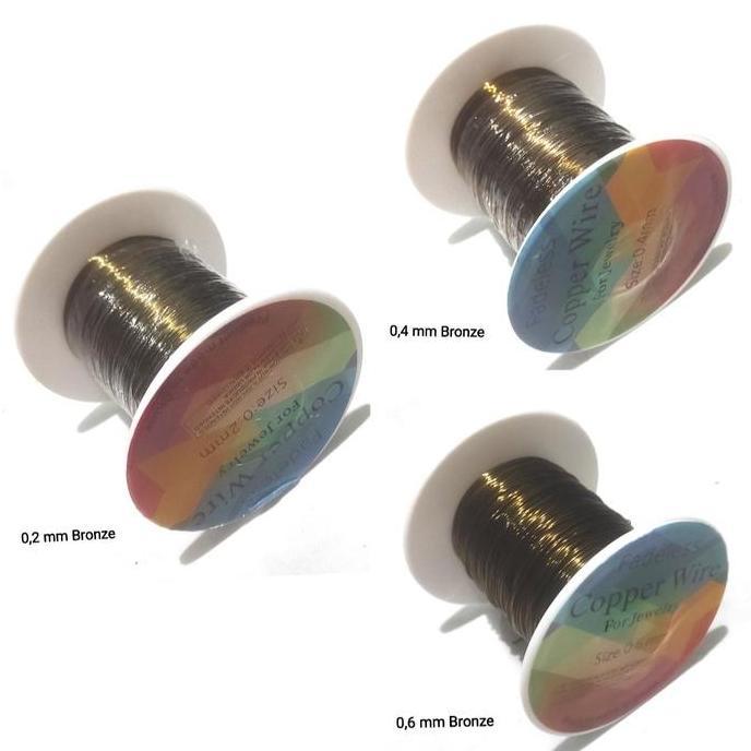 Kawat Tembaga 250g - 0,2mm 0,3mm 0,4mm 0,5mm - Copper Wire -Kawat Bros