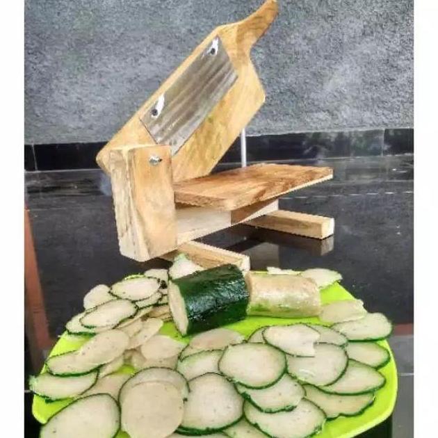 New- ALAT PERAJANG DAN KERIPIK SINGKONG - KAYU MAHONI