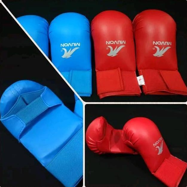 MUVON HAND PROTECTOR BASIC PELINDUNG TANGAN DAN KAKI KARATE SPORT Boxing sarung   karate baju Promo 