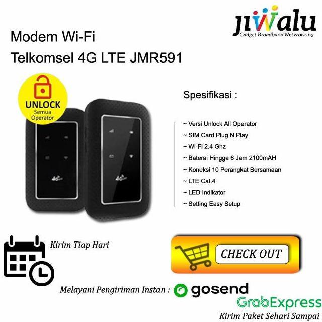 Modem Mifi 4g unlock all operator free telkomsel 14GB BIM