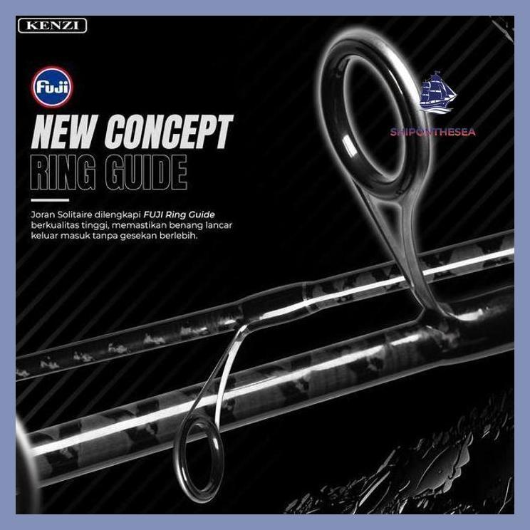 (PANCING) JORAN KENZI SOLITAIRE 702 SPINNING 210CM CASTING ROD X-WRAP SOLID CARBON FUJI GUIDES 4-12L