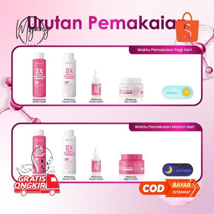Ed-7 Animate Paket Wajah | Animate Skincare Series | Animate Instant Whitening | Animate Glowing Bar