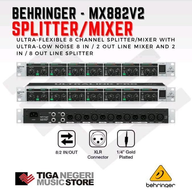 Behringer Mx882V2, 8 Channel Splitter/Mixer