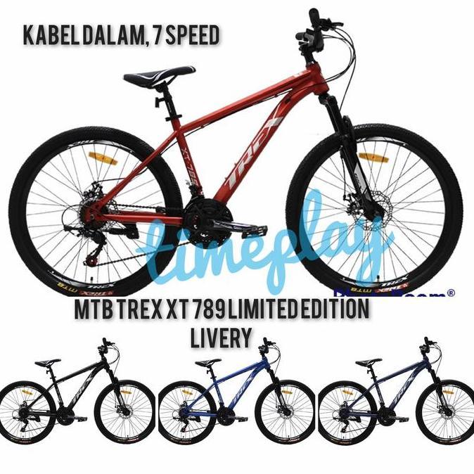 Terbaru Sepeda Gunung Mtb 26 Trex Xt 787 21 Speed New Design