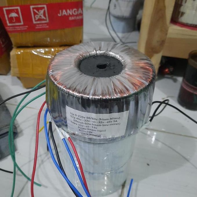 Trafo Toroid Trafo Donat 5A Ct32V 45V Tembaga Murni 100% Kualitas Terbaik Harga Termurah
