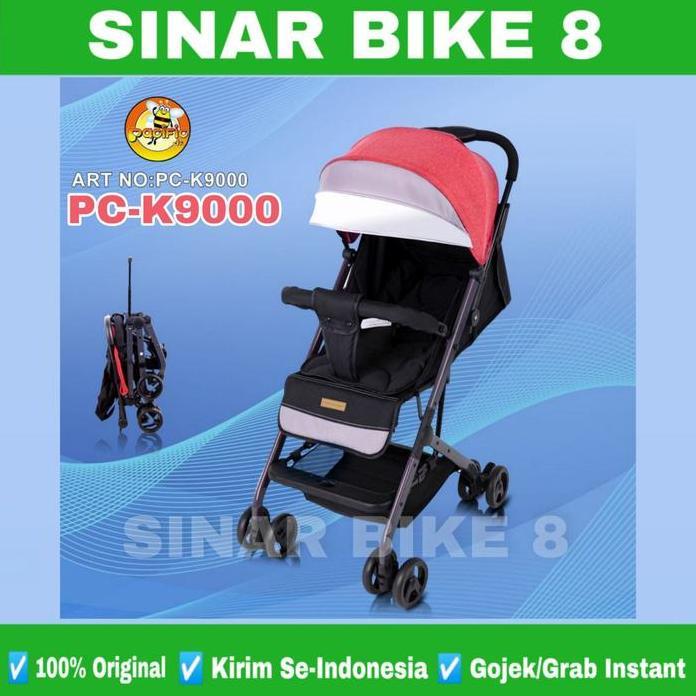 Baby Stroller Pacific Pc-K9000 Kereta Dorong Bayi Reversible Folding Ready