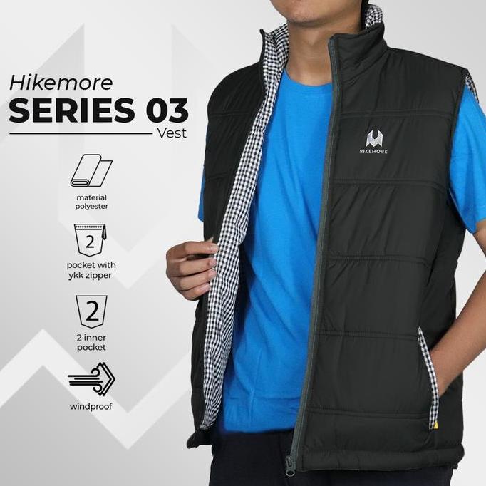 NEW ROMPI MOTOR PRIA CASUAL HIKEMORE VEST 03 ORIGINAL ORI