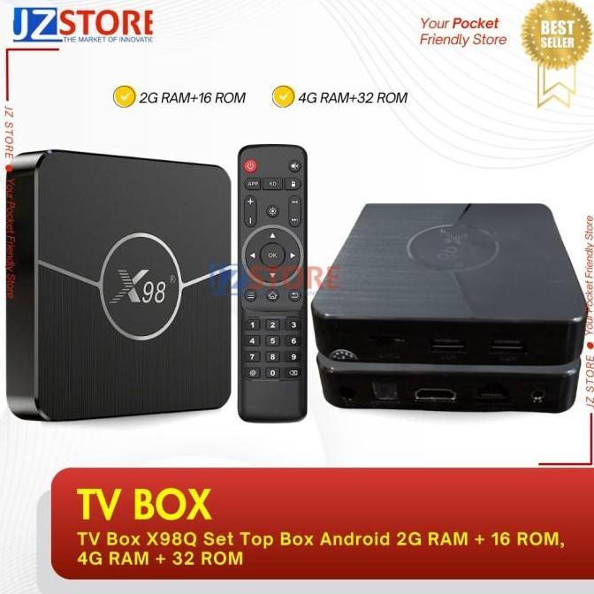 TERMURAH - TV Box X98Q Set Top Box Android 2G RAM + 16 ROM