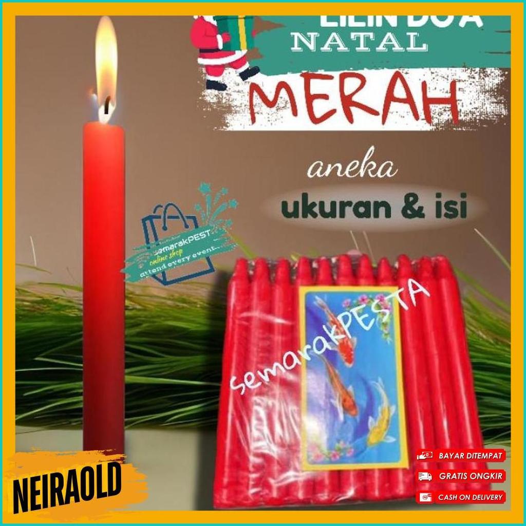 Lagi Diskon Nih (Aneka Ukuran) Lilin Merah,Lilin Natal, Lilin Doa, Lilin Ibadah, Lilin Polos