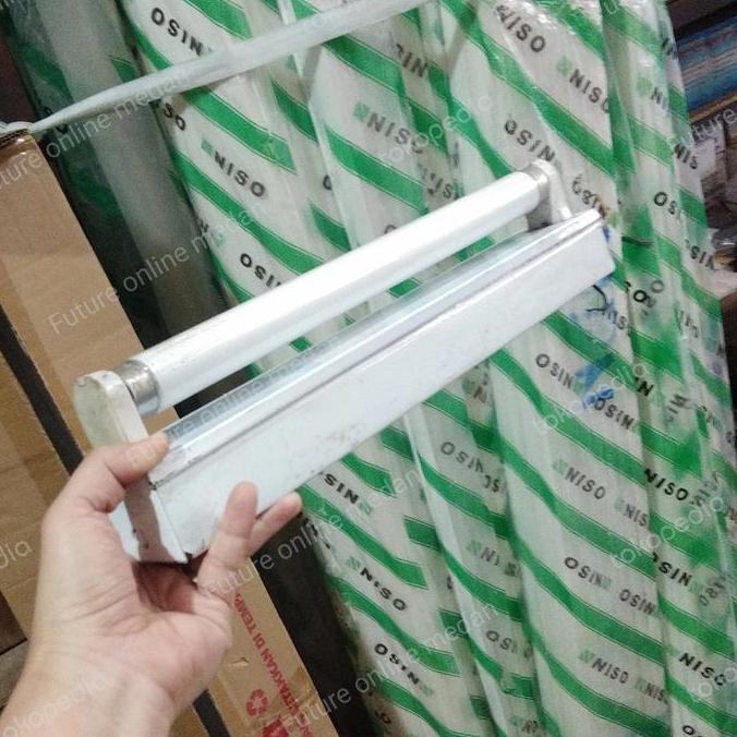 Kap Simbat Cap TL lampu neon 10 20 40 watt complit bola / set / putih