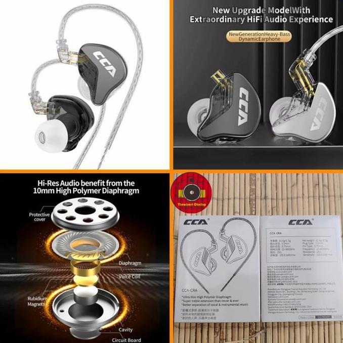 CCA CRA mic IEM in ear monitor Earphone Headset Hifi Quality