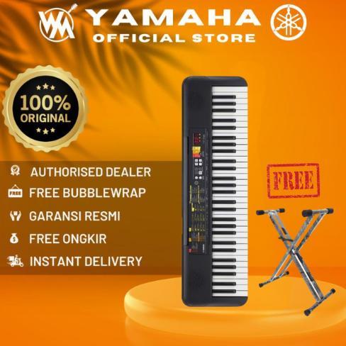 Yamaha Keyboard PSR F52 + Gratis Adaptor + Stand Book & Stand Keyboard