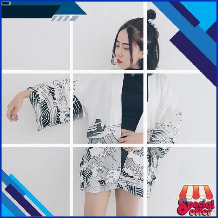 Offer Discount Kim-09 Loose Kimono Jepang Satin Printing Motif Naga Import Dr-02