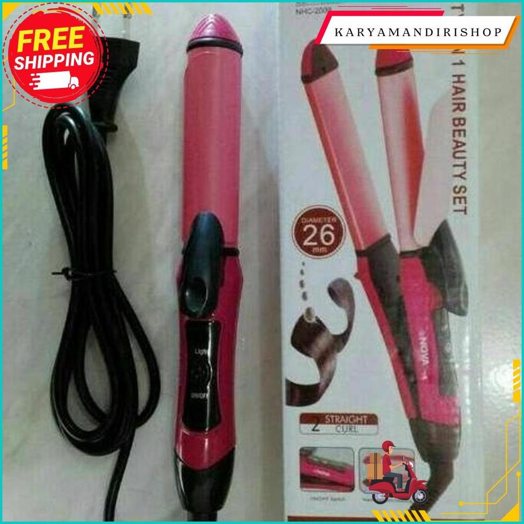 Catok Nova Mini 2In1 Type Nhc - 2009 - Catokan Pelurus Keriting Rambut Gratis Ongkir
