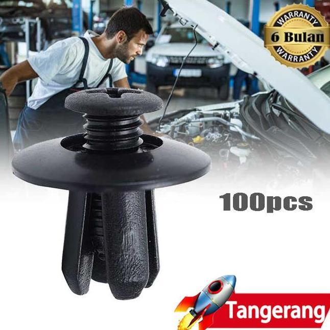 100Pcs 8Mm Klip Bumper Mobil Klip Bemper Klip Kancing