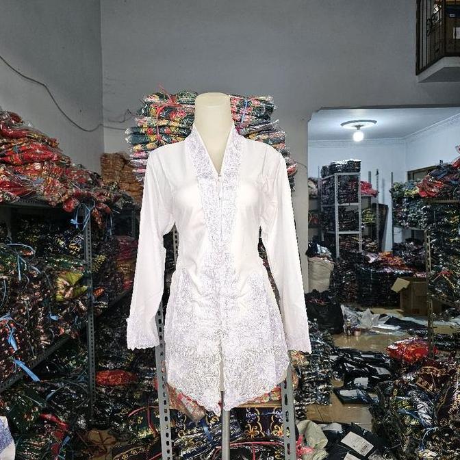 Kebaya encim putih Kebaya Lengan panjang Kebaya Furing Kebaya kerancang