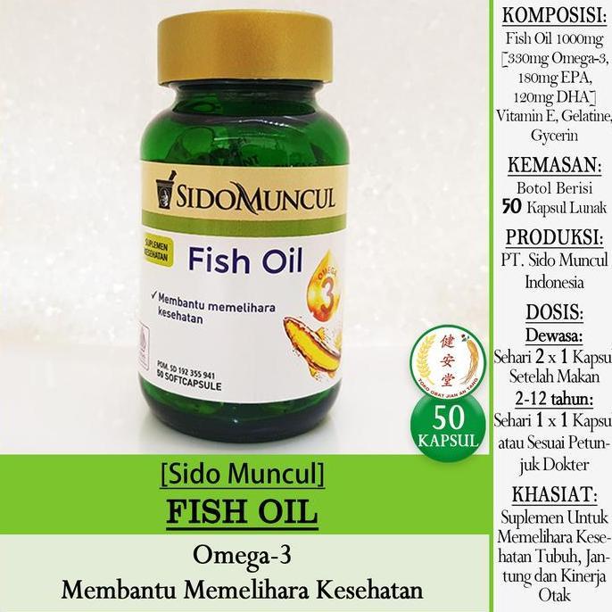Ready...Ready...Ready...] [SidoMuncul] FISH OIL Omega-3 isi 50 Kapsul u.Kesehatan Tubuh