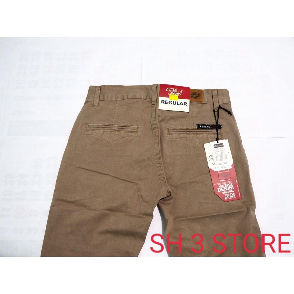 Murah Celana Pria Wanita | Warna Coklat Susu | Celana Chino | Celana Chino Non Fit Tidak Melar