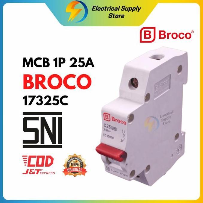 MCB BROCO 17325C- MCB C 25A MURAH