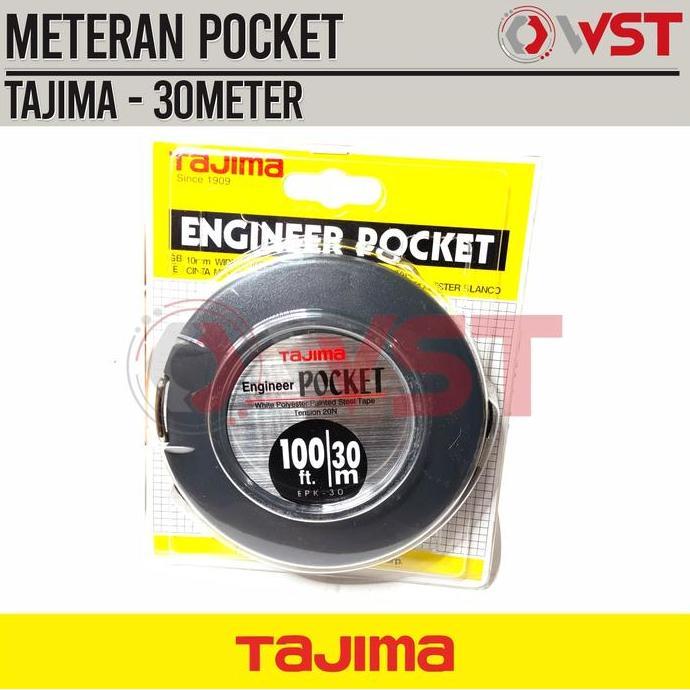 TERBARU - Tajima Meteran Roll 30m / Engineer Pocket 30meter / 30 m / 30 meter