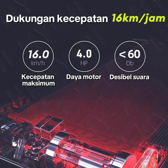 Promo ZHOKATreadmill Elektrik JC-700 Treadmill lipat treadmill portable alat olahraga di rumah Walki