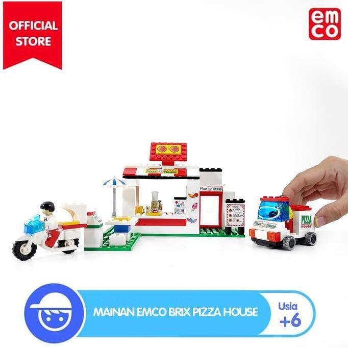 New- Mainan EMCO Brix Pizza House