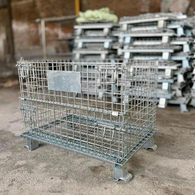 Pallet Mesh / Keranjang Besi Lipat / Troli besi / Trolley besi Kuat