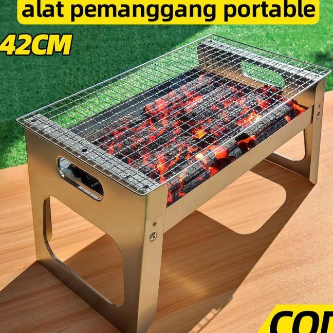 Panggangan Bbq Grill Pan Alat Wajan Panggang Kompor Bakaran Sosissate Arang Bakar Pemanggang Ikan Ki