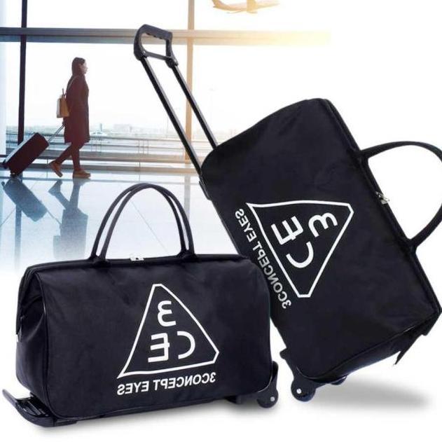 Tas Jinjing Travel Koper Roda Tarik Troli Duffel Bag Besar Troly Mudik
