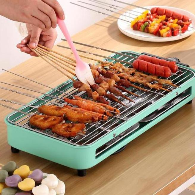 Panggangan Listrik Kompor Panggang Listrik Alat Panggangan Bbq Grill Pan Anti Karat Alat Bbq Electri
