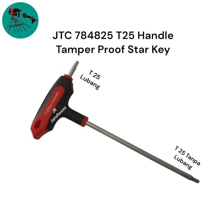 ] JTC 784825 T 25 Handle Tamper Proof Star Key Allen Key T 25 Model T Kunci Bintang T25 Model T Made