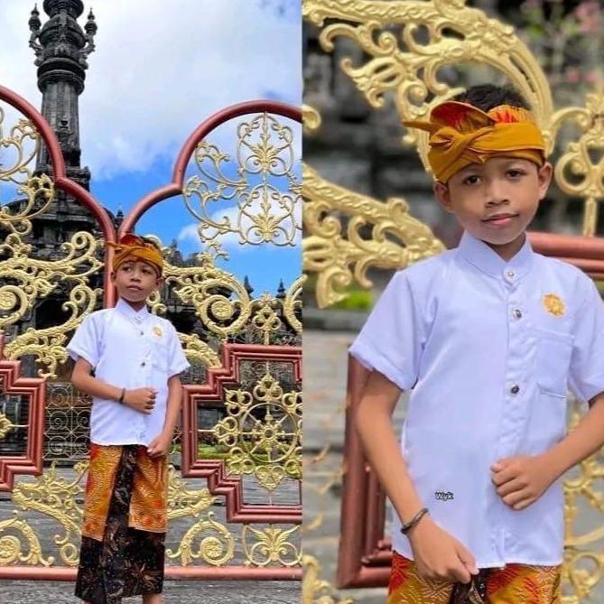 New- Semi safari Ongkara Anak Bali/Baju anak Bali