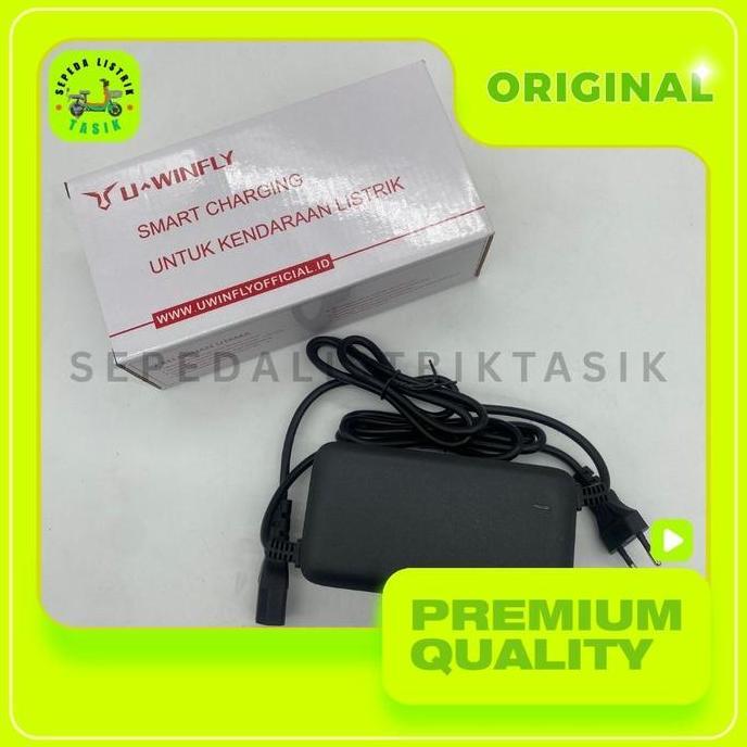 SMART CHARGER SEPEDA LISTRIK UWINFLY 48V/12AH / SELIS59 - ORIGINAL 100% - SPAREPART SEPEDA LISTRIK c