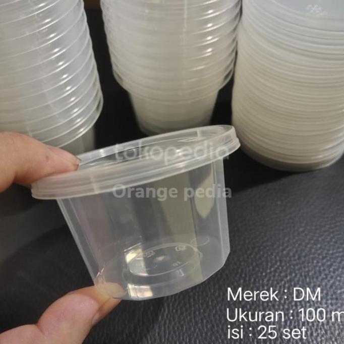 New- CUP SAMBAL 100 ML - AGAR2 - THINWALL CUP MERPATI 100ML - ISI 25 SET