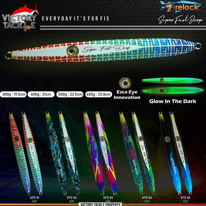 UMPAN PANCING / METAL JIG FIRELOCK SUPER FAST DROP SFD METAL JIG 300 / 400 / 500 / 600 GRAM Lure